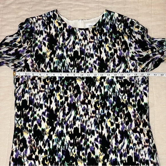 ERDEM Emma Wiggle Abstract Print Silk Mini Shift Dresss - Picture 12 of 16